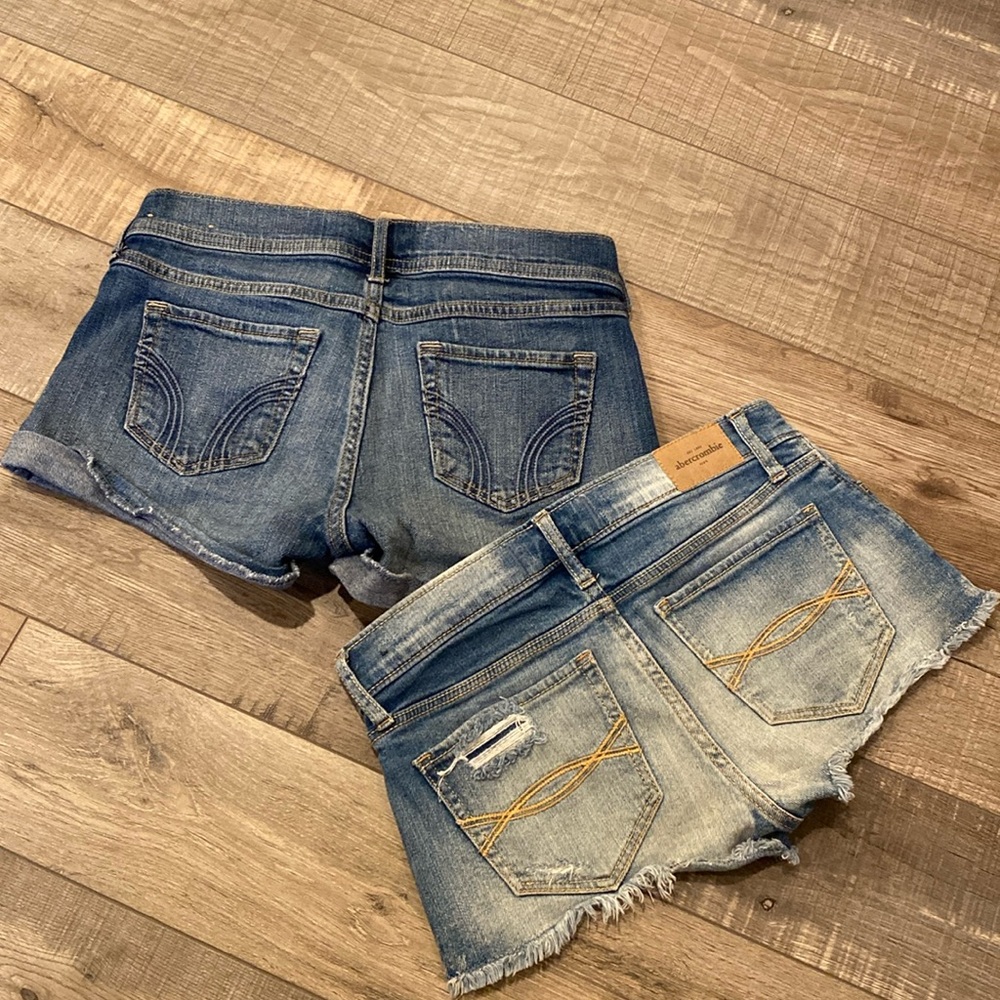 Hollister & Ambercombie and Fitch Shorty Shorts size 0 & 14